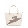 'En L'Air le Sac Lièvre' Nappa Leather Handbag Cream & Gold