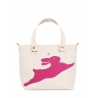 'En L'Air le Sac Lièvre' Nappa Leather Handbag Cream & Gold
