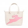 'En L'Air le Sac Lièvre' Sac Cabas Cuir Nappa Crème & Or