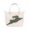'En L'Air le Sac Lièvre' Nappa Leather Handbag Cream & Gold