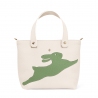 'En L'Air le Sac Lièvre' Nappa Leather Handbag Cream & Gold