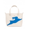 'En L'Air le Sac Lièvre' Sac Cabas Cuir Nappa Crème & Or