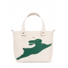 'En L'Air le Sac Lièvre' Nappa Leather Handbag Cream & Gold