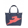 'En L'Air le Sac Lièvre' Sac Cabas Cuir Nappa Crème & Or