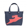 'En L'Air le Sac Lièvre' Sac Cabas Cuir Nappa Crème & Or
