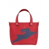 'En L'Air le Sac Lièvre' Sac Cabas Cuir Nappa Écrevisse & Or