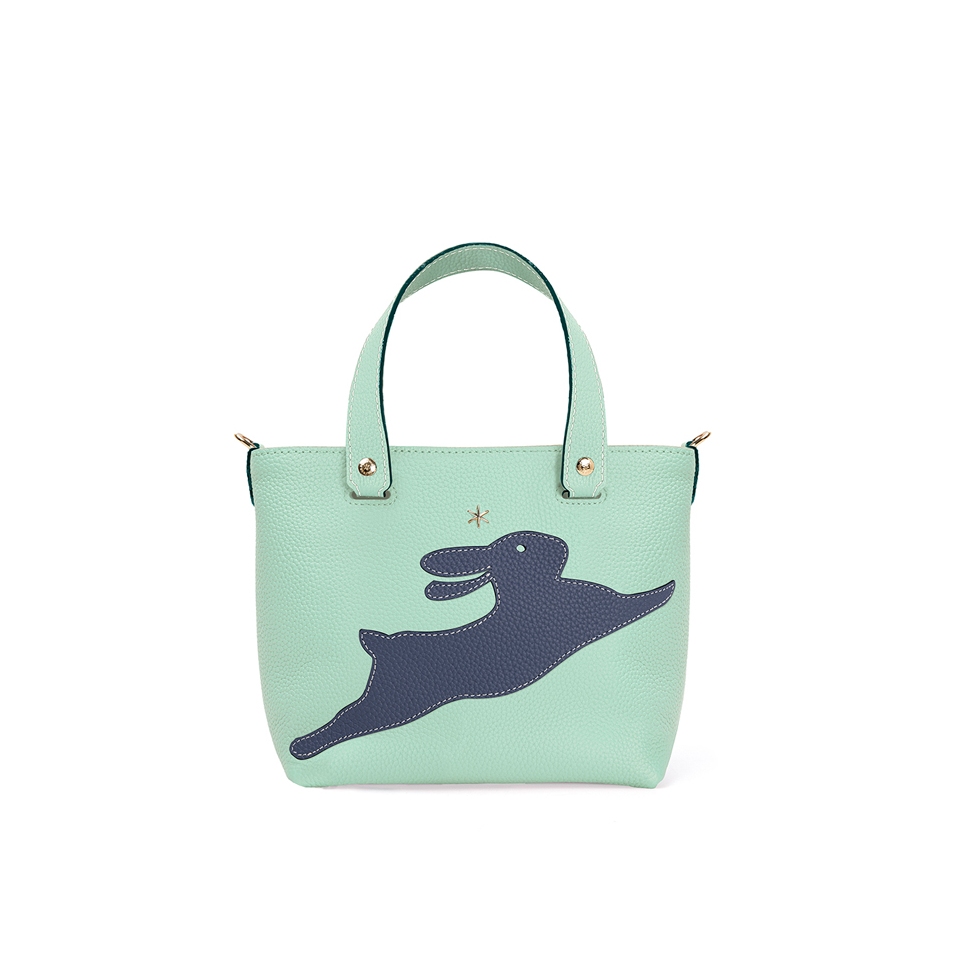 'En L'Air le Sac Lièvre' Nappa Leather Handbag Opaline & Gold