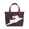 'En L'Air le Sac Lièvre' Sac Cabas Cuir Nappa Cassis & Or