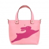 'En L'Air le Sac Lièvre' Nappa Leather Handbag Light Pink & Gold