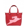 'En L'Air le Sac Lièvre' Sac Cabas Cuir Nappa Écrevisse & Or