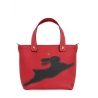 'En L'Air le Sac Lièvre' Sac Cabas Cuir Nappa Écrevisse & Or