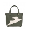 'En L'Air le Sac Lièvre' Nappa Leather Handbag Taiga & Gold