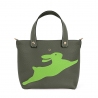 'En L'Air le Sac Lièvre' Sac Cabas Cuir Nappa Taiga & Or