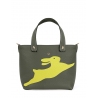 'En L'Air le Sac Lièvre' Sac Cabas Cuir Nappa Taiga & Or