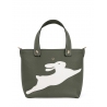 'En L'Air le Sac Lièvre' Nappa Leather Handbag Taiga & Gold