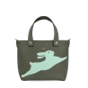 'En L'Air le Sac Lièvre' Sac Cabas Cuir Nappa Taiga & Or