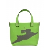 'En L'Air le Sac Lièvre' Sac Cabas Cuir Nappa Pomme & Or