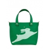 'En L'Air le Sac Lièvre' Sac Cabas Cuir Nappa Lagon & Or