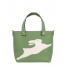 'En L'Air le Sac Lièvre' Nappa Leather Handbag Asperge & Gold
