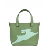'En L'Air le Sac Lièvre' Nappa Leather Handbag Asperge & Gold