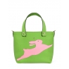 'En L'Air le Sac Lièvre' Sac Cabas Cuir Nappa Pomme & Or