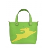 'En L'Air le Sac Lièvre' Sac Cabas Cuir Nappa Pomme & Or