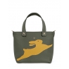 'En L'Air le Sac Lièvre' Sac Cabas Cuir Nappa Taiga & Or