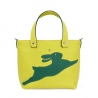 'En L'Air le Sac Lièvre' Sac Cabas Cuir Nappa Paille & Or