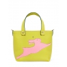 'En L'Air le Sac Lièvre' Sac Cabas Cuir Nappa Paille & Or