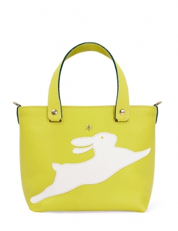 'En L'Air le Sac Lièvre' Sac Cabas Cuir Nappa Paille & Or