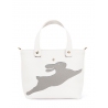 'En L'Air le Sac Lièvre' Nappa Leather Handbag Snow White & Gold