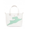 'En L'Air le Sac Lièvre' Nappa Leather Handbag Snow White & Gold