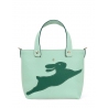 'En L'Air le Sac Lièvre' Sac Cabas Cuir Nappa Opaline & Or