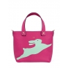 'En L'Air le Sac Lièvre' Nappa Leather Handbag Pink & Gold