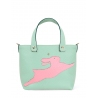 'En L'Air le Sac Lièvre' Sac Cabas Cuir Nappa Ardoise & Or