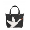 'En L'Air le Sac Oie' Sac Cabas Cuir Nappa Ébène & Or