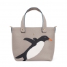 'En L'Air le Sac Pingouin' Sac Cabas Cuir Nappa Perle & Or
