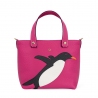 'En L'Air le Sac Pingouin' Nappa Leather Handbag Pink & Gold