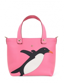 'En L'Air le Sac Pingouin' Nappa Leather Handbag Rose & Gold