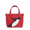 'En L'Air le Sac Pingouin' Sac Cabas Cuir Nappa Écrevisse & Or