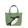 'En L'Air le Sac Pingouin' Sac Cabas Cuir Nappa Asperge & Or