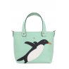 'En L'Air le Sac Pingouin' Sac Cabas Cuir Nappa Opaline & Or