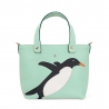 'En L'Air le Sac Pingouin' Nappa Leather Handbag Opaline & Gold