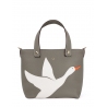 'En L'Air le Sac Oie' Nappa Leather Handbag Elephant Grey & Gold