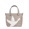 'En L'Air le Sac Oie' Sac Cabas Cuir Nappa Perle & Or