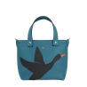 'En L'Air le Sac Oie' Nappa Leather Handbag Indigo & Or