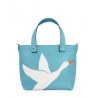 'En L'Air le Sac Oie' Sac Cabas Cuir Nappa Azur & Or