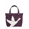 'En L'Air le Sac Oie' Sac Cabas Cuir Nappa Cassis & Or