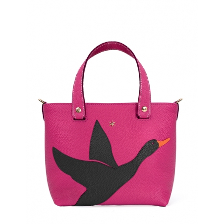 'En L'Air le Sac Oie' Nappa Leather Handbag Pink & Gold