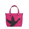 'En L'Air le Sac Oie' Sac Cabas Cuir Nappa Fuchsia & Or